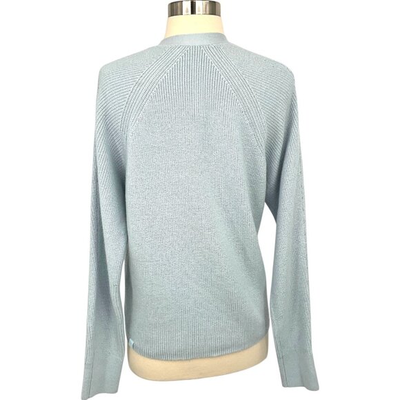 Lululemon Merino Wool Blend Cardigan Powder Blue Size 4 V Neck - Picture 4 of 8